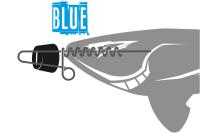 Быстросъёмное грузило X Sinker's BLUE 7gr (3шт)