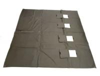Пол для палатки Медведь Куб 4 Лонг (ткань Оксфорд 600D) 2.20*2.50m с закрывающимися отверстиями под лунки