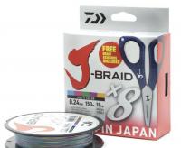 Шнур Daiwa J-Braid X8E-W/SC 150m PE#1.5 lb26.5 (0.18mm)