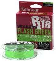 Шнур Seaguar R18 Sea Bass PE 150 Flash Green PE 8 150m #1.5 27lb