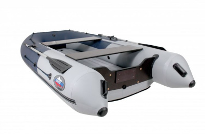 Лодка Grouper GR 335W (кокпит 80 см) НДНД (серо - оранжевый) модель 2026 г