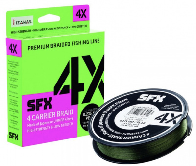 Шнур Sufix SFX 4X 135m 0.128mm/5.5 kg PE#0.6