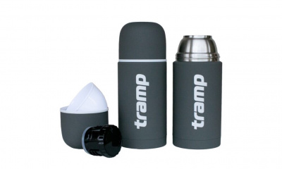 Термос Tramp Soft Touch 1.0 л серый