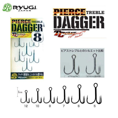 Тройник Ryugi Pierce Treble Dagger TC Coat №5 (6 шт)