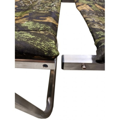 Складное алюминиевое кресло-шезлонг с подставкой Медведь Вариант №7 (52*44+75*70см)