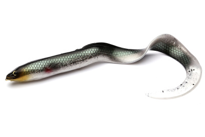 Силиконовая приманка Savage Gear 3D Real Eel LB 20cm 27gr Green Silver / 2 штуки