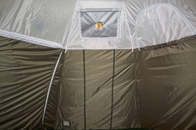 Всесезонная палатка Берег МФП-4 Камыш (400х400/215 см) + Пол + Дверь