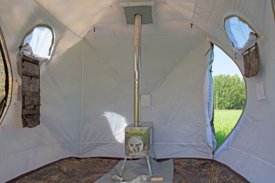 Зимняя палатка Берег Куб 1.80 Двухслойный ( нового образца ) (180х180/190 см)