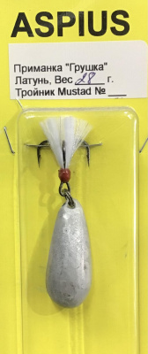 Блесна Aspius Грушка 28gr (белая)