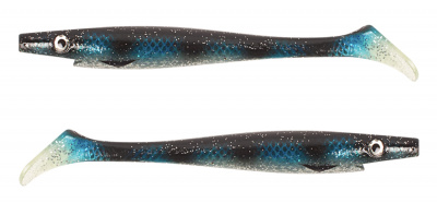 Силиконовая приманка Strike Pro Pig Shad Tournament #144 Black Okiboji Perch (2 шт.)