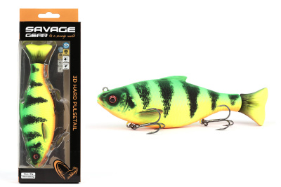 Приманки Savage Gear 3D Hard Pulsetail Slow Sinking 13.5cm 40gr  Firetiger