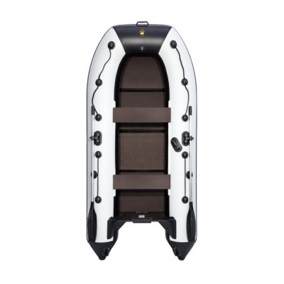 Лодка ПВХ Ривьера Компакт 3200 С "Касатка" светло-серый/черный