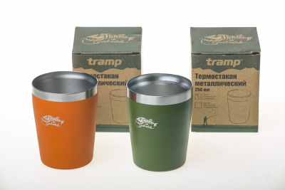 Термостакан металлический Tramp 250 мл оранжевый