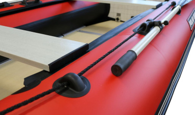 Лодка Polar Bird 340М (Лайт) Стеклокомпозит (Чёрно-красный)