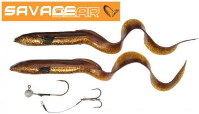 Силиконовая приманка Savage Gear 3D Real Eel LB 20cm 27gr Dirty / 2 штуки