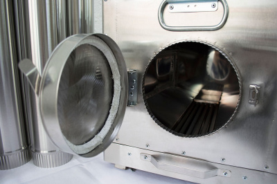 Печь Берег для палатки  "Армейская" New (труба - 100мм)