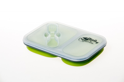 Двойной силиконовый контейнер 900 мл Tramp