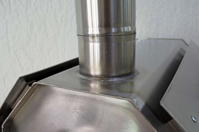 Печь Берег для палатки  "Вектор" New (труба - 80мм)