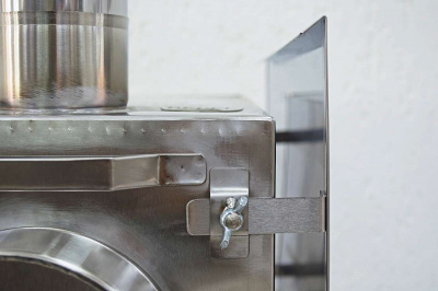 Печь Берег для палатки  "Экономка" Большая New (съемные экраны - труба 80мм)