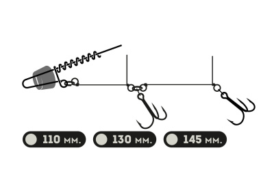 Оснастка Xbaits X Stinger Regular 110 mm крючок 2/0