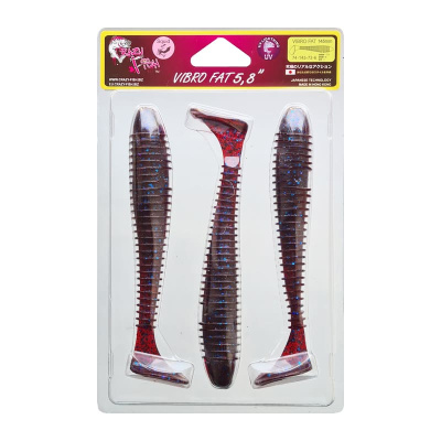 Силиконовая приманка Crazy Fish Vibro Fat 5.8" 74-145-73-6