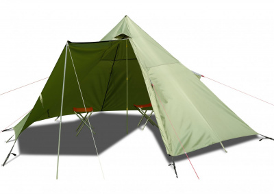 Летняя палатка Лотос Пирамида - 2 (360х340/190 см)