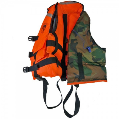Жилет спасательный двусторонний взрослый до 80 кг