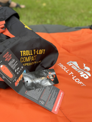 Спальный мешок кокон Tramp Troll T-Loft Compact (левый) 200*90*85 см (-25°C)