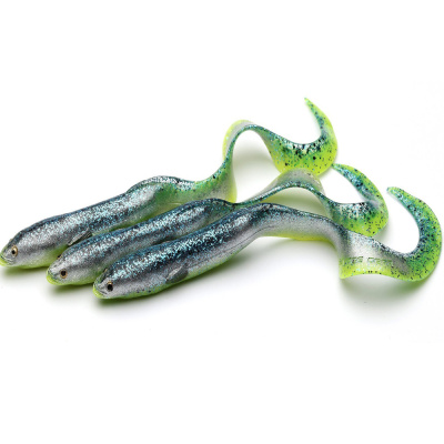Силиконовая приманка Savage Gear 3D Real Eel LB 20cm 27gr Green Yellow Glitter / 2 штуки
