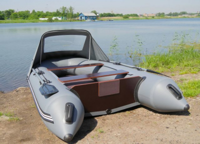 Надувная лодка ПВХ Риф 320KC+ (пайол + стрингера + носовой тент + накладки)