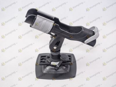 Держатель удилища с монтажной ПВХ площадкой и замком для приклейки на надувной борт