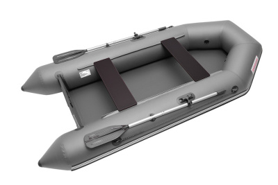 Лодка ПВХ Roger Standard 2800 с привальный брусом (серая)