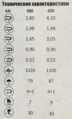 Лодка Посейдон Антей - 380 (темно-серый)
