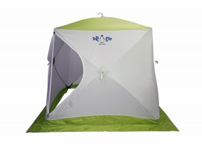 Походная баня Пингвин Призма Премиум (1-сл) 215*215 cm Композит (бело-зеленый)