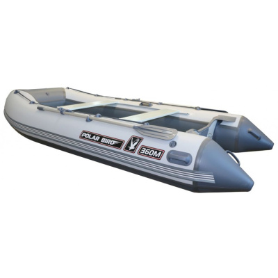 Лодка Polar Bird 340М (Лайт) Стеклокомпозит (Серо-белый)