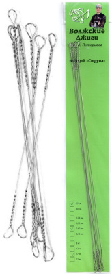 Поводок Струна Волжские джиги 15см 0,33мм 12кг