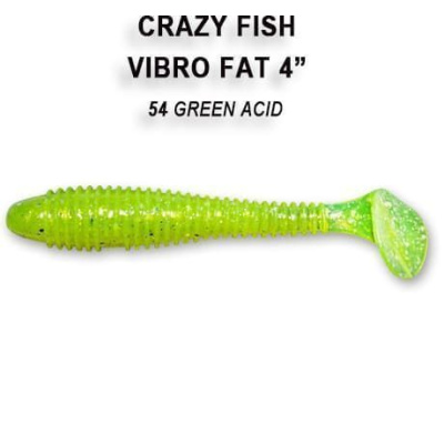 Силиконовая приманка Crazy Fish Vibro Fat 4" 14-100-54-6
