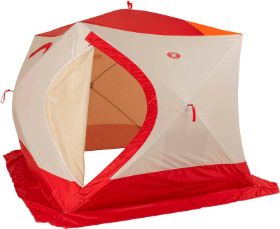 Зимняя палатка Медведь Куб 4 Люкс (2.3*2.3/2.0m) утеплённая (3-сл)