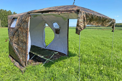 Зимняя палатка Берег Куб 1.80 Двухслойный ( нового образца ) (180х180/190 см)