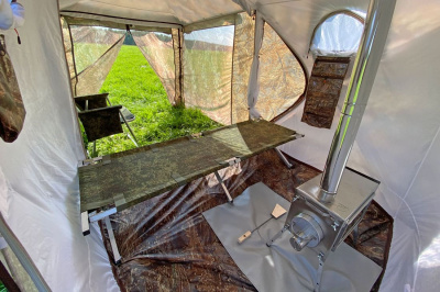 Зимняя палатка Берег Куб 1.80 Двухслойный ( нового образца ) (180х180/190 см)