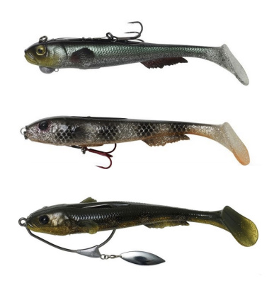 Силиконовая приманка Savage Gear LB 3D Goby Shad 20cm 60gr Red Bullhead UV/ 2 штуки