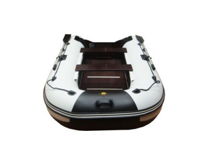 Лодка ПВХ Ривьера 2900 СК "Касатка" светло-серый/чёрный