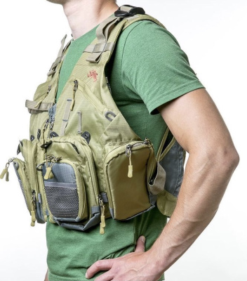 Жилет рыболовный разгрузочный Tramp Angler S/M