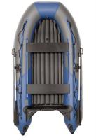 Лодка моторная килевая Лоцман М-330 НД НД Премиум (серо-синий)