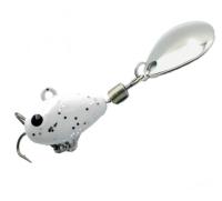 Тейл-спиннер UF Studio Hurricane 18 g. White glitter