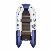 Лодка ПВХ Ривьера Компакт 3200 СК "Комби" светло-серый/синий