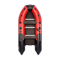 Лодка ПВХ Ривьера Компакт 3400 СК "Комби" красный/черный