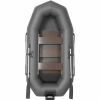 Лодка гребная под мотор Лоцман Профи С-280 МПРС серый (реечная слань, приставка под мотор)