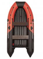 Лодка моторная килевая Лоцман М-350 НД НД Премиум (красно-чёрный)