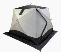 Зимняя палатка Пингвин Премиум Лонг 250 Компакт Термо (3-сл) 250*225 (бело-серый)